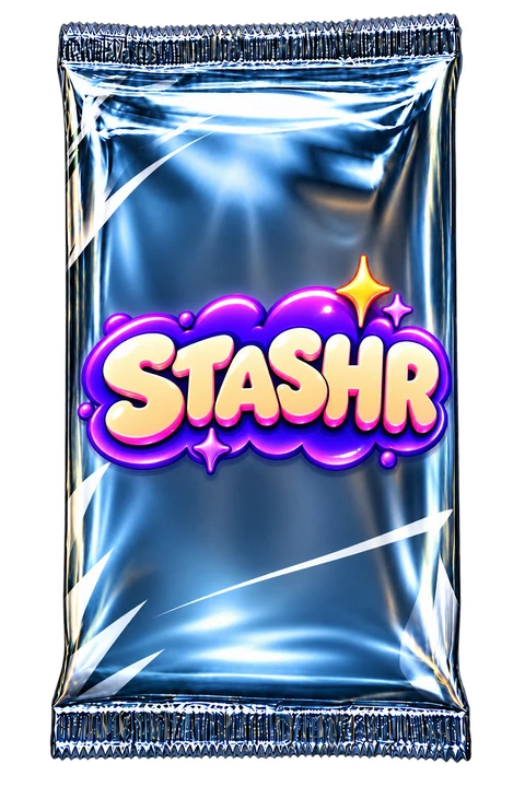 A sealed Stashr pack